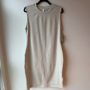 Zella Sleeveless Cream Dress